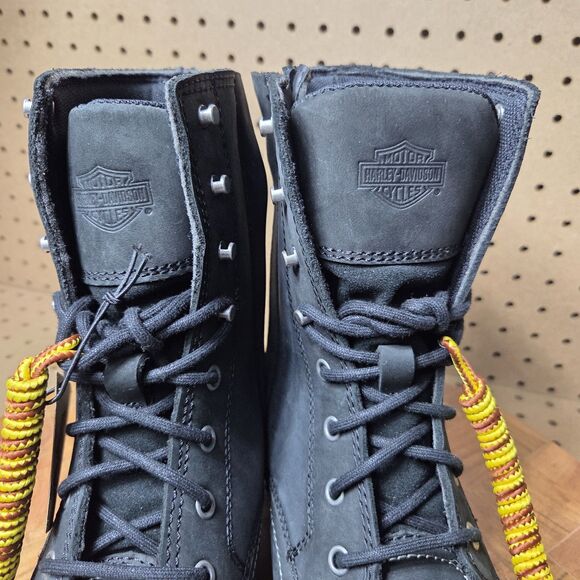 Harley-Davidson Motorcycle Men's Bentler Riding Boots Blk 7.5-Inch Sz 8.5 D96268 - Picture 8 of 13